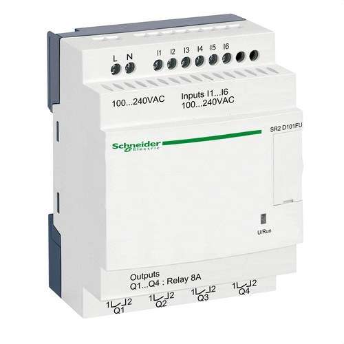Relé programável ZELIO 100-240V E/S-10 LADDER com referência SR2D101FU à marca SCHNEIDER ELECTRIC