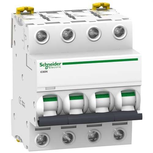 Acti9 iC60N 4P 50A Curve D Circuit Breaker with reference A9F75450 from the brand SCHNEIDER ELECTRIC