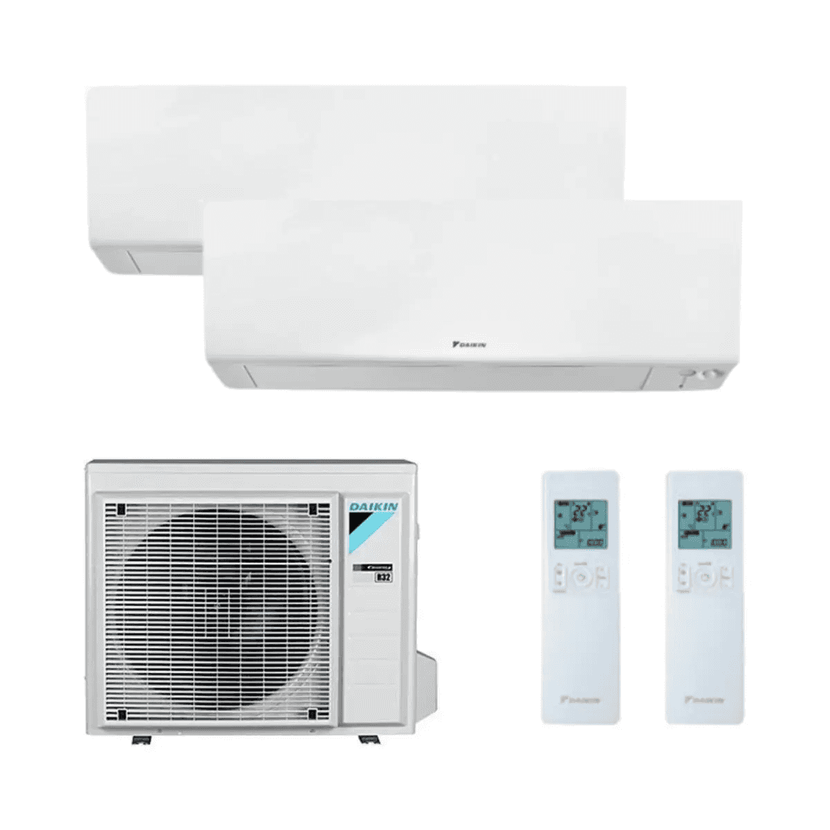 Ar condicionado 2x1 com wifi Daikin Perfera 2,5 kW 9000 BTU com referência KITDAIPER2MXM40A2525 à marca DAIKIN