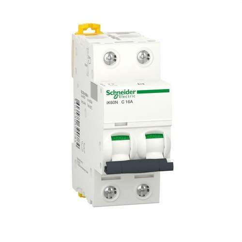 Disjuntor Magnetotérmico IK60N 2P 16A Curva C 6kA com referência A9K17216 à marca SCHNEIDER ELECTRIC