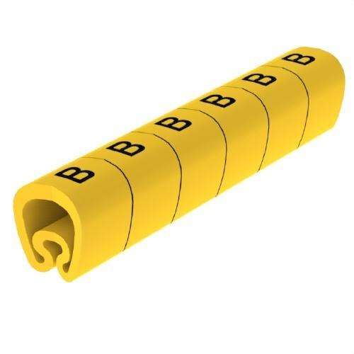 Marcadores pré-cortados amarelos Ø18 em PVC plastificado com referência 1813-B da marca UNEX