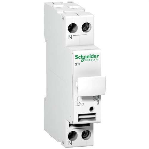 Seccionador de fusíveis STI 1P+N 500V com referência A9N15646 à marca SCHNEIDER ELECTRIC