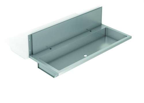 Lavamanos coletivo inox 304 com espelho 1200mm com referência GW08 41 04 01 à marca GENWEC