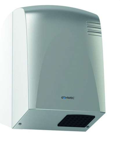 Secador de mãos com sensor eletrónico Wecflow aço inoxidável acetinado com referência GW01 14 04 01 à marca GENWEC