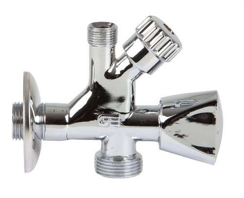 Válvula mista 1/2" para máquina de lavar e lavatório com referência 3092 04 à marca GENEBRE
