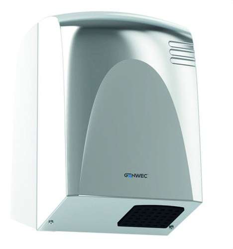 Secador de mãos com sensor eletrónico Wecflow aço inoxidável brilhante com referência GW01 14 04 02 à marca GENWEC