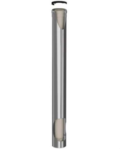 Tubo de chaminé coaxial macho-fêmea diâmetro 125/200mm de 1000mm polipropileno/inox com referência 125200-1000MH45 à marca FIG