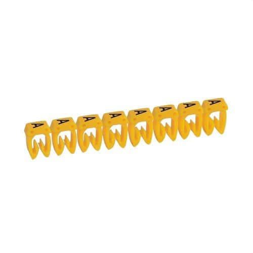 Etiqueta para cablagem CAB 3 - Letra A até 1,5mm2 com referência 038300 à marca LEGRAND