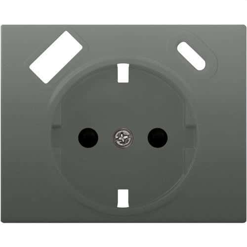 Tomada schuko com USB duplo branco Iris com referência 18724-USBC-AN à marca BJC