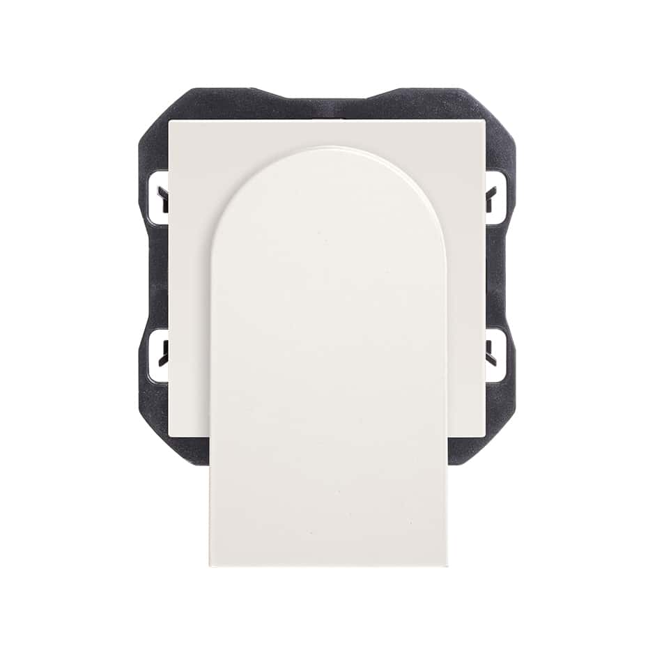 Matte White Duplex Fiber Optic Outlet Simon 270 with reference 20000546-190 from the brand SIMON