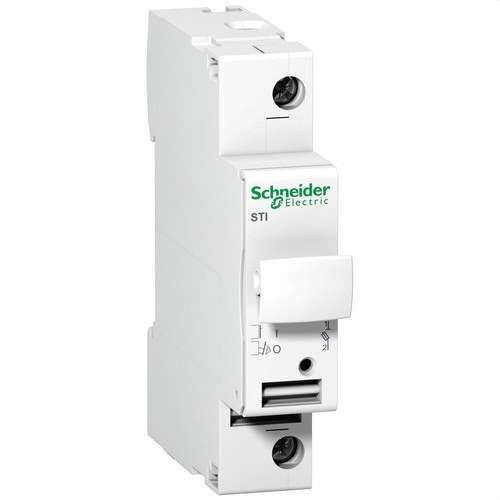 Seccionador de fusíveis STI 1P 500V com referência A9N15636 à marca SCHNEIDER ELECTRIC