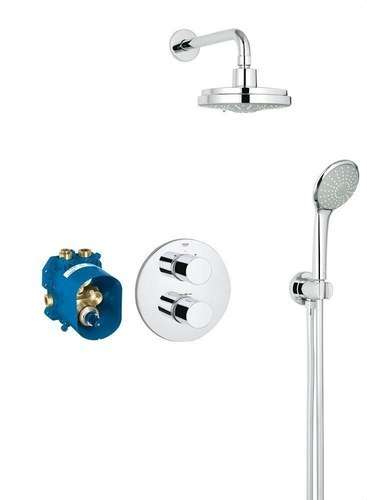Conjunto de duche Perfect Shower Set Grohtherm 3000 Cosmopolitan cromado com referência 34399000 à marca GROHE
