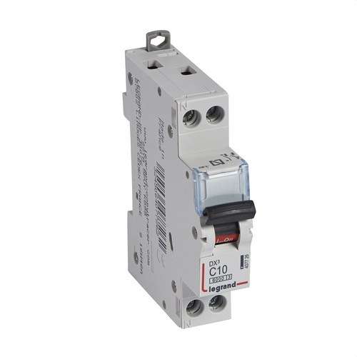 Interruptor diferencial DX3 1P+N 10A Curva C 6/10kA com referência 407726 à marca LEGRAND