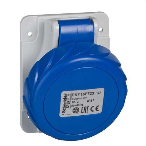 Caixa de encastrar 16A 2P+TT 200-250V IP67 com referência PKY16F723 à marca SCHNEIDER ELECTRIC