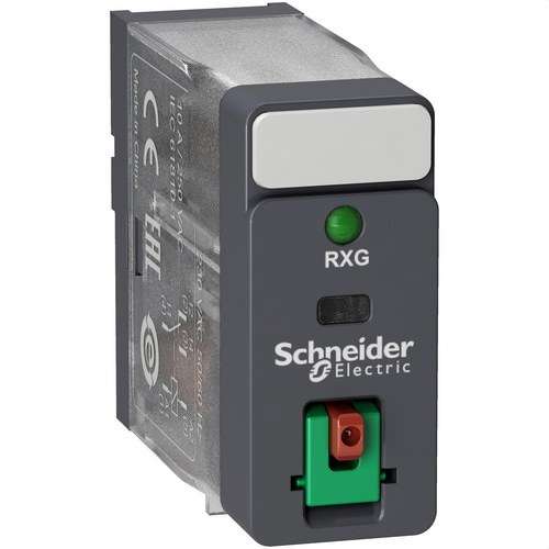 Relé 1 C/O 10A + Botão de teste + LED 48V AC com referência RXG12E7 à marca SCHNEIDER ELECTRIC