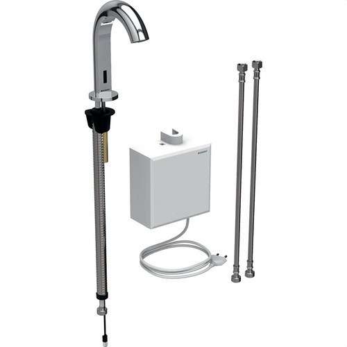 Torneira eletrónica para lavatório Geberit Piave alimentação de rede cromada com referência 116.162.21.1 à marca GEBERIT