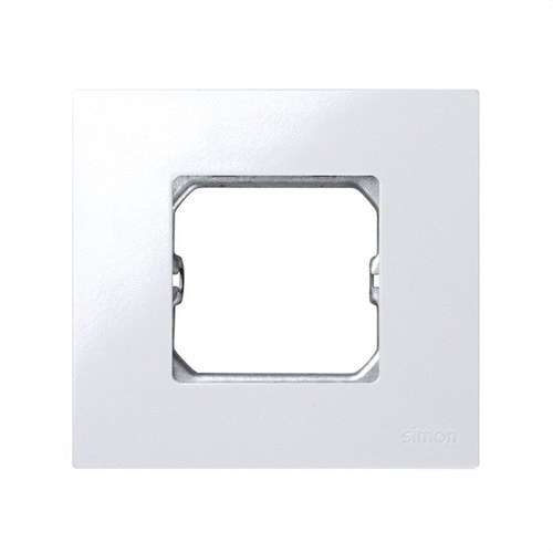 Caixa compacta para 1 elemento branco com moldura Simon 27 Play com referência 2700610-030 à marca SIMON