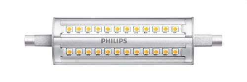 Lâmpada LED linear CorePro LEDlinear R7S 118mm 14-100W 830 D com referência 57879700 da marca PHILIPS