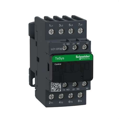 Contactor 32A AC1 4P 1 NA/1 NC 110V 50-60HZ com referência LC1DT32F7 à marca SCHNEIDER ELECTRIC