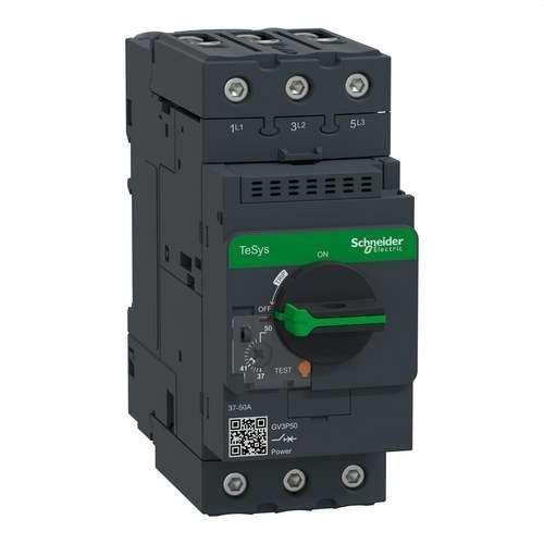 Disjuntor motor magnetotérmico GV3 37/50A com referência GV3P50 à marca SCHNEIDER ELECTRIC