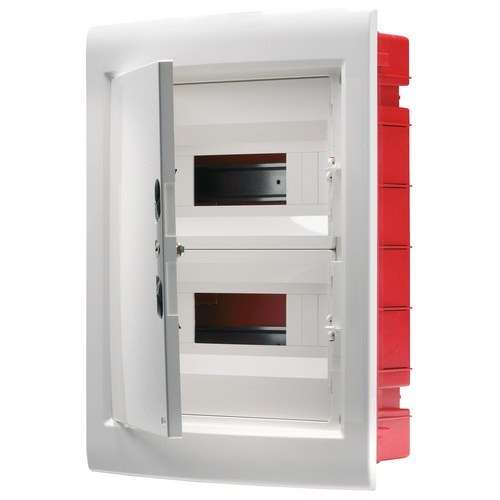 Quadro de distribuição de embutir com porta cega 36 módulos (18x2) com referência GW40889 à marca GEWISS