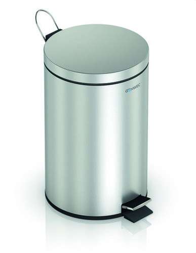 Caixote do lixo com pedal de 3L inox acetinado com referência GW06 01 04 01 à marca GENWEC
