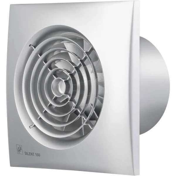 Exaustor de casa de banho SILENT-100 CZ Prateado (220-240V 50) RE com referência 5210415500 à marca SOLER & PALAU