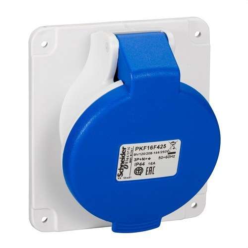 Base de encastrar inclinada de 16A 2P+TT 200-250V IP44 com referência PKF16F425 à marca SCHNEIDER ELECTRIC