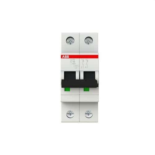 Disjuntor Magnetotérmico S202-C40 2P 40A Curva C 10kA com referência 2CDS252001R0404 à marca ABB