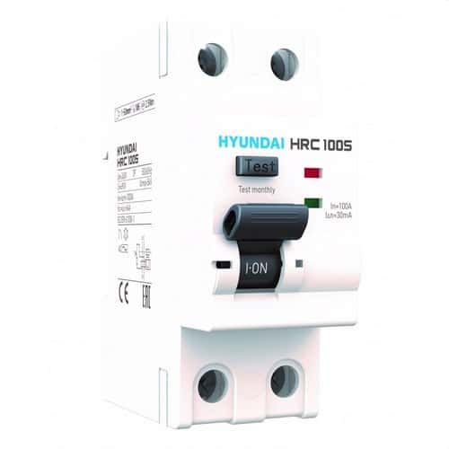 Disjuntor Magnetotérmico STD 2P, 25A, 300mA Curva A com referência HRC63S-F2PG7025 à marca HYUNDAI