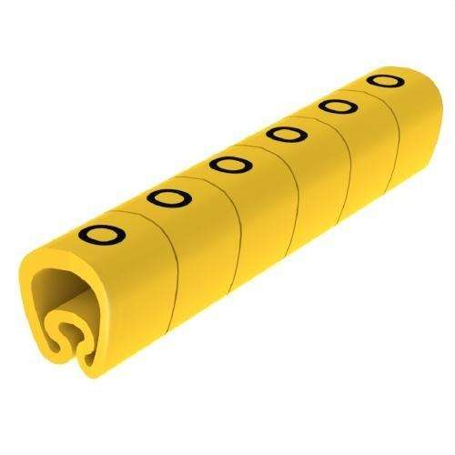 Pre-cut Yellow Ø18 PVC Laminated Markers with reference 1813-O from the brand UNEX