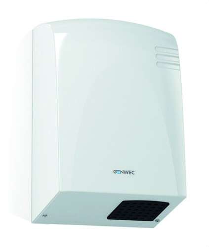 Secador de mãos com sensor eletrónico Wecflow aço epóxi branco com referência GW01 14 03 00 à marca GENWEC