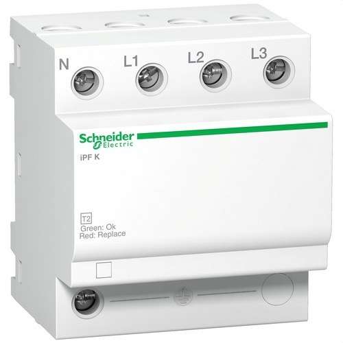 Limitador de sobretensões transitórias tipo 2 Acti9 iPFK65 65KA 340V 3P+N com referência A9L15586 à marca SCHNEIDER ELECTRIC