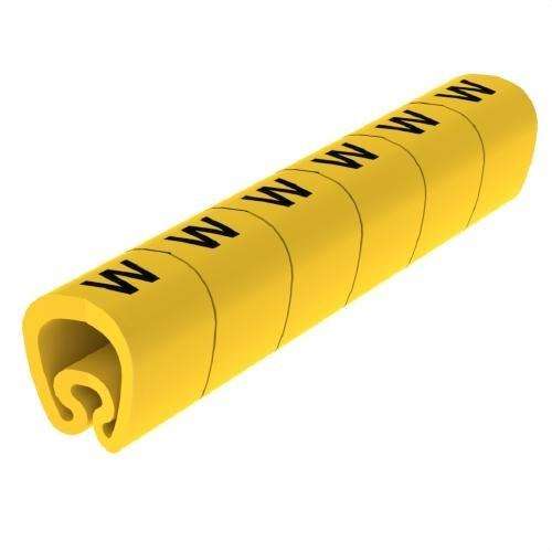 Marcadores pré-cortados amarelos Ø18 em PVC plastificado com referência 1813-W da marca UNEX