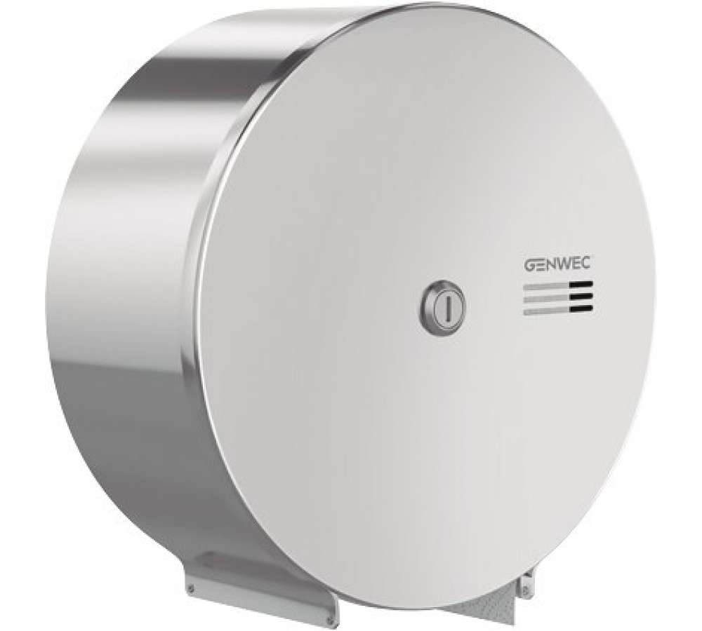 Dispensador de papel higiénico jumbo inox 304 brilhante com referência GW03 02 04 02 à marca GENWEC