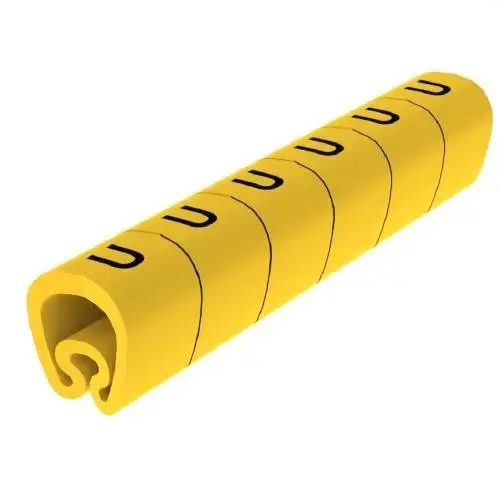 Sinalizadores pré-cortados amarelos Ø18 PVC plastificados com referência 1813-U à marca UNEX