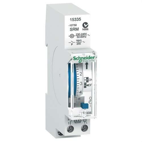 Interruptor horário analógico IH 24H com 1 módulo SRM 1C-16A com referência 15335 à marca SCHNEIDER ELECTRIC