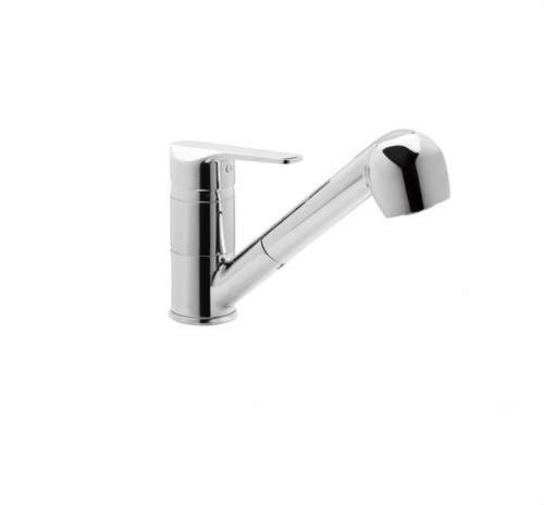Misturadora de cozinha monocomando com bica extraível K8 cromada com referência 61205 28 45 66 à marca GENEBRE