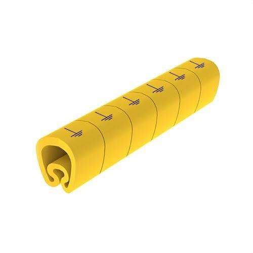 Marcadores pré-cortados amarelos Ø18 em PVC plastificado com referência 1813-tierr da marca UNEX