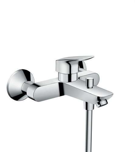 Misturadora monocomando para duche e banheira Logis cromado com referência 71400000 à marca HANSGROHE