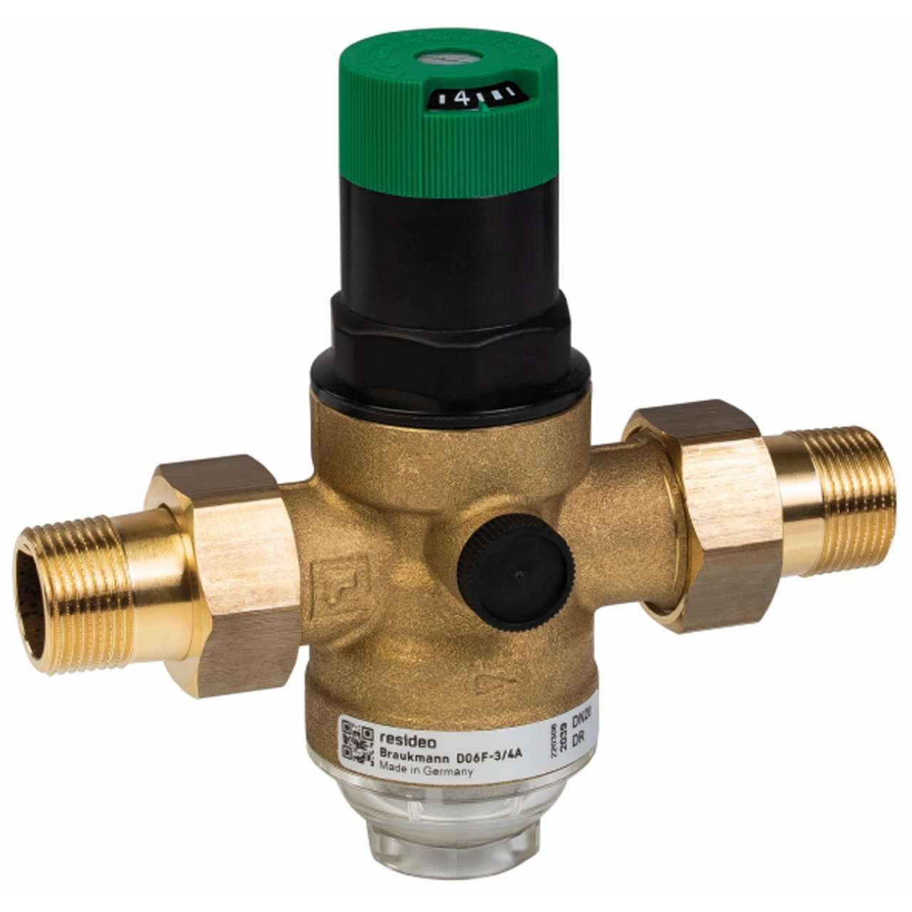 Pressure reducing valve with filter and transparent cup 1" with reference D06F-1A from the brand RESIDEO