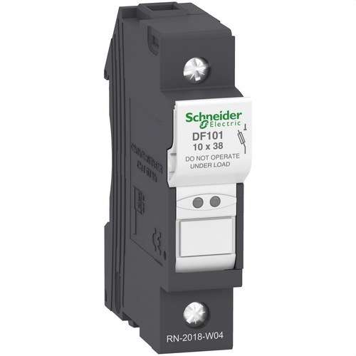 Suporte de fusível sem indicador 1P 32A fusível 10X38 com referência DF101 à marca SCHNEIDER ELECTRIC