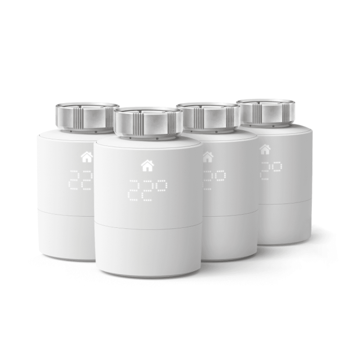 Pack de 4 cabeças termostáticas inteligentes Tado V3+ para radiador com referência SRT 4 à marca TADO