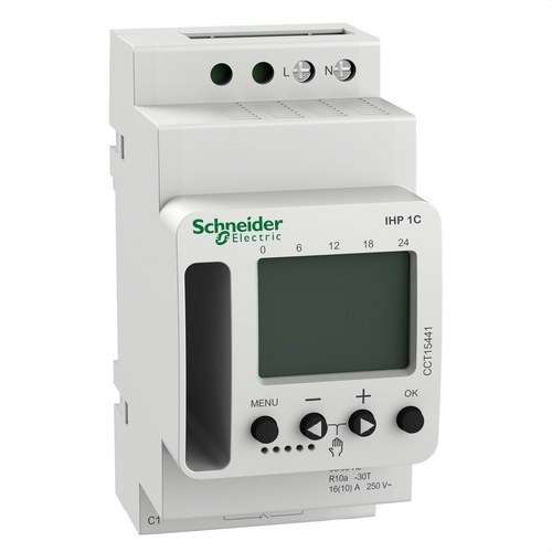 Relógio programador digital IHP + 1 módulo + 1 CANAL 16A com referência CCT15441 à marca SCHNEIDER ELECTRIC