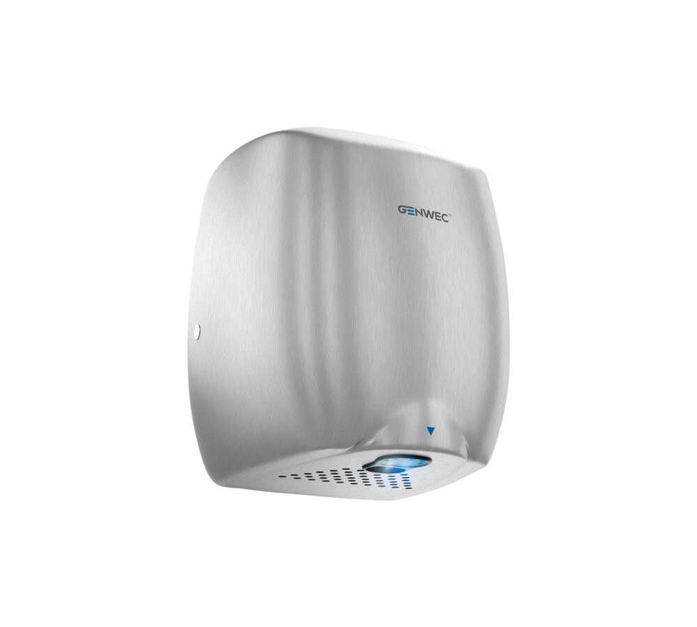 Secador de mãos com sensor eletrónico E-flow alumínio acetinado 220-240V com referência GW01 12 02 01 à marca GENWEC