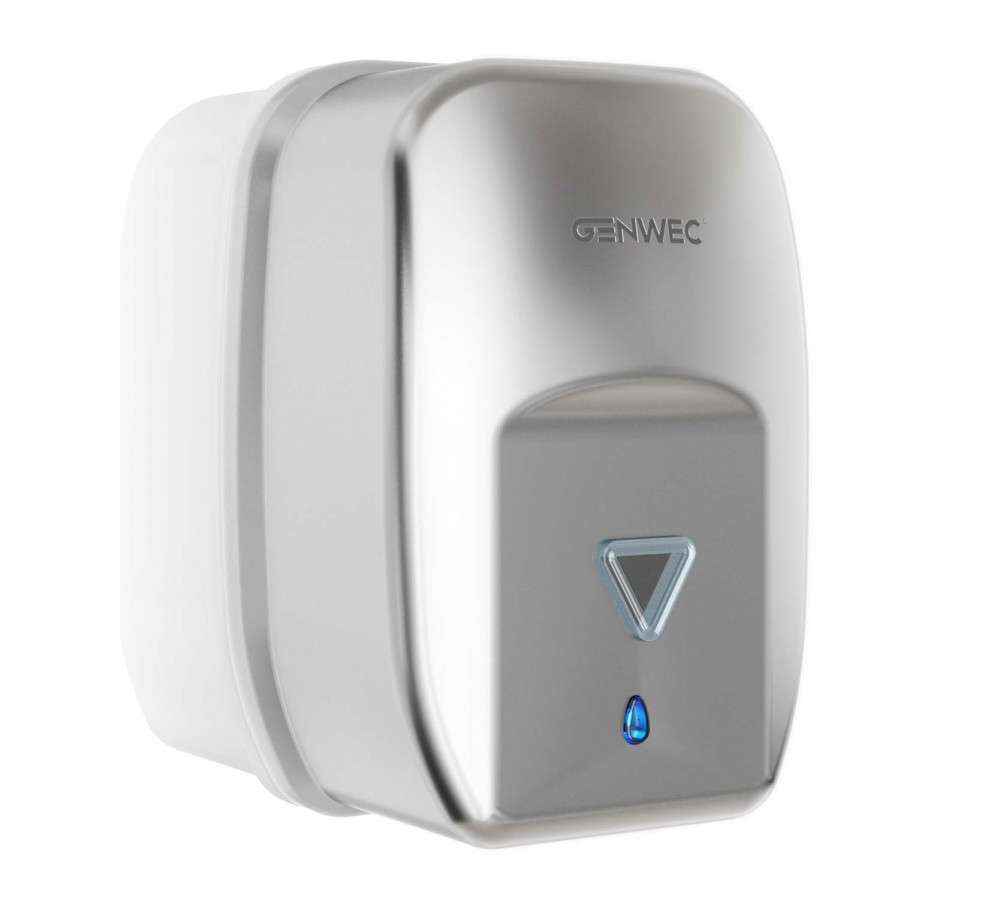 Dispensador de sabonete mural automático de 1.200ml inox acetinado com referência GW04 20 04 01 à marca GENWEC