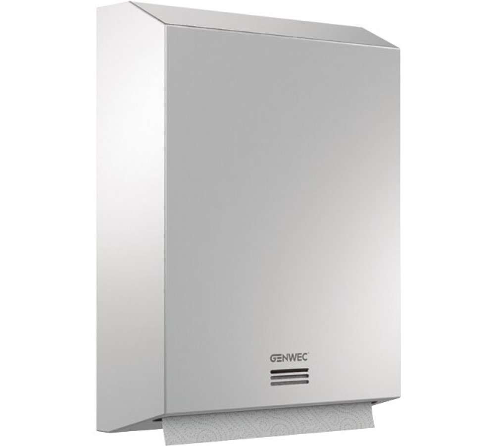 Dispensador de papel toalha grande inox 304 acetinado com referência GW03 05 04 01 à marca GENWEC