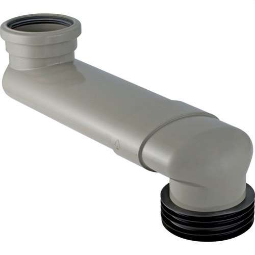 Cotovelo de deslocamento em S diâmetro 90/110mm PVC com referência 388.351.29.1 da marca GEBERIT