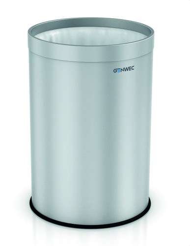 Caixote do lixo de 9L sem tampa inox acetinado com referência GW06 07 04 01 à marca GENWEC