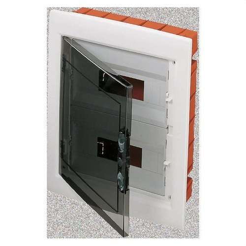 Quadro de distribuição embutido com porta fumada 24 módulos (12x2) com referência GW40606 à marca GEWISS